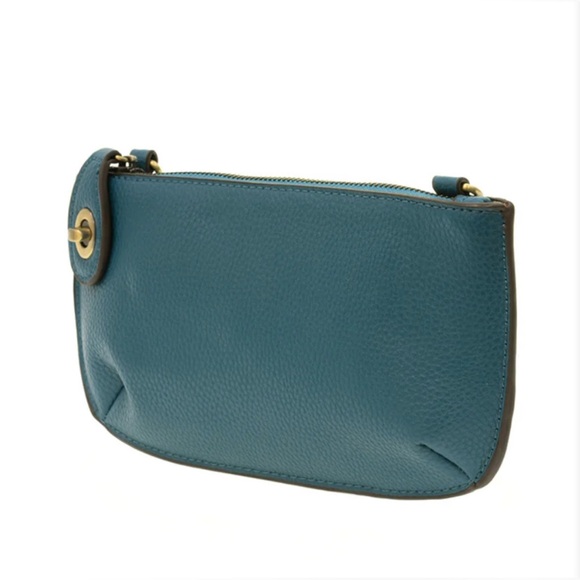 Joy Mini Crossbody Peacock Wristlet Removable Straps Vegan Leather NWOT - Picture 2 of 15